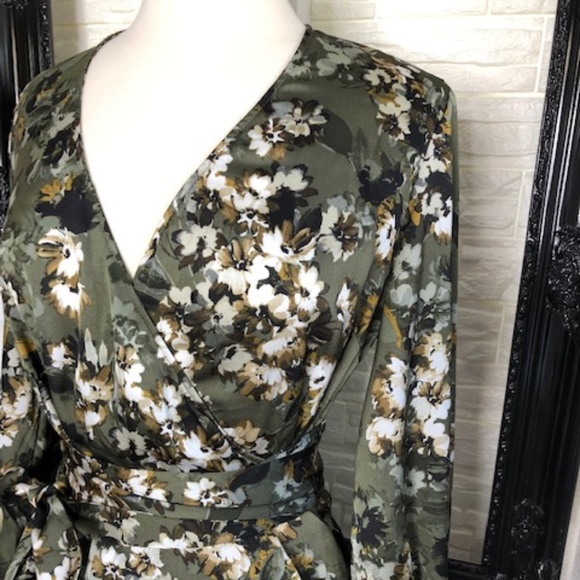 INC International Concepts Tops - ⭐️FINAL PRICE⭐️I.N.C. Floral Faux Wrap Blouse